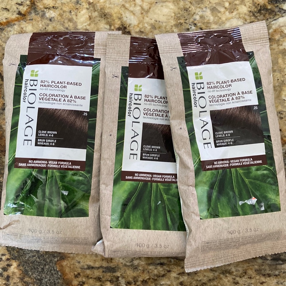 Biolage Plant-Based Haircolor Vegan Formula: Clive Brown x3